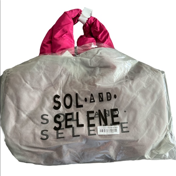 **SOLD**. NWT Sol and Selene INTUITION EAST WEST TOTE MAGENTA (pink) - Picture 9 of 9